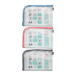 【PENROTE 筆樂】A4 EVA L型環保網格收納袋 3款, , large