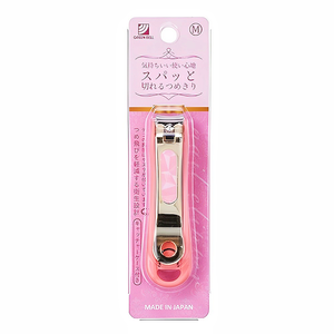 【Greenbell】Gold Nail Clipper w/Pink Catcher (M) 