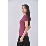 (S) burberry棉質純棉紫色短袖上衣二手衣, , large