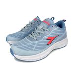 DIADORA迪亞多那 透氣慢跑女鞋 女運動鞋 慢跑鞋 時尚 散熱 透氣 康特杯 保護後跟 緩震 耐磨 止滑 灰藍 藍桔, , large