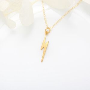 【Angel & Me】Golden Power Lightning s925 sterling silver necklace birthday gift
