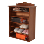 【Homelike】喜家居實木六層開放鞋櫃(2057), , large