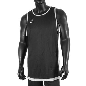 Asics Apparels 男 籃球背心 訓練 運動 吸濕 快乾 輕量 舒適 雙面 黑 [2063A255-100]