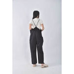 (4XL（含）以上) aiyishangfushi吊帶寬鬆黑色長褲二手衣, , large