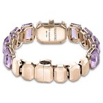 SWAROVSKI 施華洛世奇 八角方形水晶手鍊手錶 女錶-紫色/23x17mm(5722364), , large