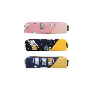 方型拼布筆袋-小(款式隨機出貨)