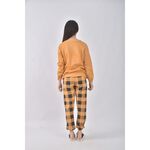 (S) leisure wear格紋黃色套裝二手衣, , large