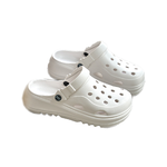 Plush Bear Platform Slippers – Ultra Soft Closed-Toe Design, , large