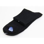 【BVD】1/2 男學生襪-黑 B378(加大) 男襪 短襪, , large