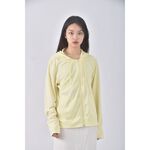 (XL) net質感連帽黃色外套二手衣, , large