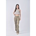 (L) baleno質感棉質黃色長褲二手衣, , large