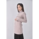 (S) mobo質感高領粉色長袖上衣二手衣, , large