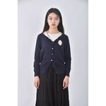 (S) gafworid質感花邊藍色外套二手衣, , large