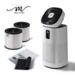 【MOLIJIA】Value Set - M196 Smart UV Antibacterial Fan Air Purifier - Cloud Rock White, , large