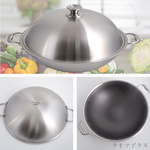 CLARE典鑽316不鏽鋼陶晶不沾炒鍋-40cm-雙耳-附蓋-1支, , large