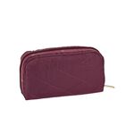 |快速出貨|Lesportsac Rectangular Cosmetic 長形化妝包/ 酒紅格紋釘飾, , large