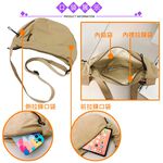 SPRING-輕量大容量時尚彎月尼龍肩背包斜背包 腋下尼龍水餃包-多色, , large