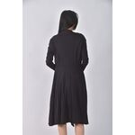 (S) uniqlo質感棉質點點黑色罩衫二手衣, , large