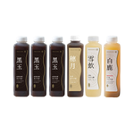 OKASANG  No added sugar Black and white fungus drink set ｜1000*6(Black fungus & Longan*3、Black fungus & Red date*1、Black fungus & Red date*1、White fungus & Red date*1), , large