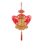 元寶福新年吊飾2入3組#202(新春過年掛飾/流蘇開運掛件/窗花吊飾毛氈掛飾/開運招財/入厝室內裝飾), , large