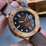 [星晴錶業]GiorgioFedon1919手錶,44mm,GF00026古銅色錶面玫瑰金錶殼咖啡色真皮皮革錶帶款, , large