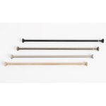 Multi-Purpose Classic Round Finial Curtain & Towel Rod – Extendable | Taiwan Made | No Drilling Required | 3 Size Variants | 76-132cm Brushed Bronze, , large