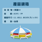 金德恩 GS MALL 台灣製造 雨傘造型水杯蓋 飲料 馬克杯 杯子 玻璃杯 繽紛 水杯蓋 水杯 蓋子 顏色隨機, , large