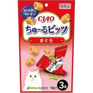 【拉拉寵物小舖】啾嚕迷你肉泥夾心捲 (鮪魚) 12g x 3入