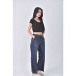 (L) lovely four season高腰丹寧牛仔質感藍色長褲二手衣, , large