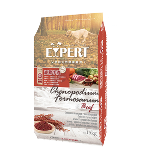 【Expert 艾思柏】天然健康犬食15kg-紅藜牛肉（成犬配方）