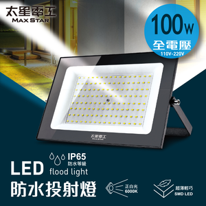 Max Star 100WLED waterproof spotlight/full voltage