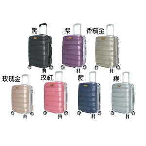 ~雪黛屋~Eason 20吋、28吋行李箱ABS可加大固定海關密鎖硬殼箱360度飛機旋轉耐摔磨損檢測UWA20