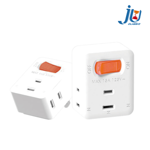 鉅玉經典｜2P-一開三插分接器 JY-P0131