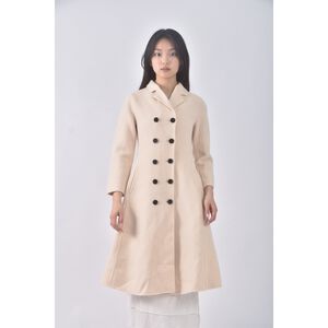 (S) sewing mama大衣杏色外套二手衣
