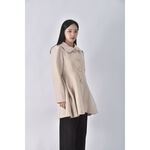 (M) 【房業涵私服】secret honey大衣杏色外套二手衣, , large