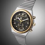 CITIZEN 星辰 昭和金限定款 限量光動能三眼計時手錶 中性錶 38mm AT2544-64E, , large