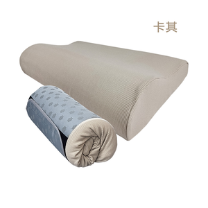 【 Vandino 】離家出遊備長炭捲心枕（卡其色 L號）