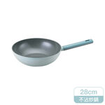 樂扣鍛造陶瓷不沾IH炒鍋28cm, , large