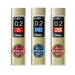 【Pentel 飛龍】Ain STEIN 自動鉛筆芯 HB/B/2B 0.2mm 10筒/盒 C272 - HB, , large