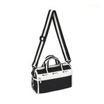 Lesportsac MINI DUFFEL CROSSBODY 迷你筒狀肩背包 -滾邊夜幕黑, , large