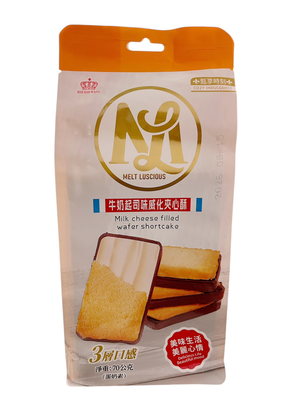Milk cheese filled wafer shortcake