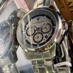 [星晴錶業]MASERATI手錶,44mm,R8873621006槍灰藍錶面銀錶殼銀色精鋼錶帶款, , large