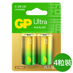 【超霸GP】2號(C)ULTRA特強鹼性電池4粒裝(吊卡裝1.5V鹼性電池), , large
