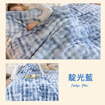 【寢室安居】超柔立體泡泡兔毛絨毯被-靛光藍 (雙人 / 150x200), , large