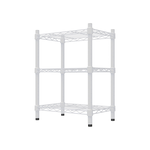 【Y HOUSE】45x30x75cm Lightweight Three-layer Iron Frame Iron Rack - Painted White, , large