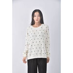 (XL) la chapelle綠色圓點白色毛衣二手衣, , large