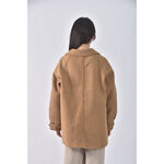 (L) fashion大衣棕色外套二手衣, , large