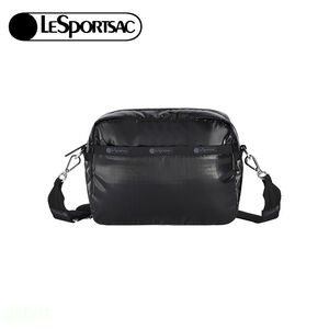 LeSportsac Deluxe Crossbody 拉鍊斜背包 送禮首選-閃耀黑