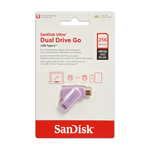 【SanDisk】Ultra GO 256G 薰衣草紫 TYPE-C USB 3.2 雙用 OTG 旋轉隨身碟 讀取速度 400MB/s, , large