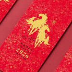 1A 2026 馬年 中式 紅包袋 Happy New Year 10張入 /包1803, , large